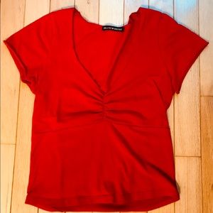 BRANDY MELVILLE RED GINA TOP